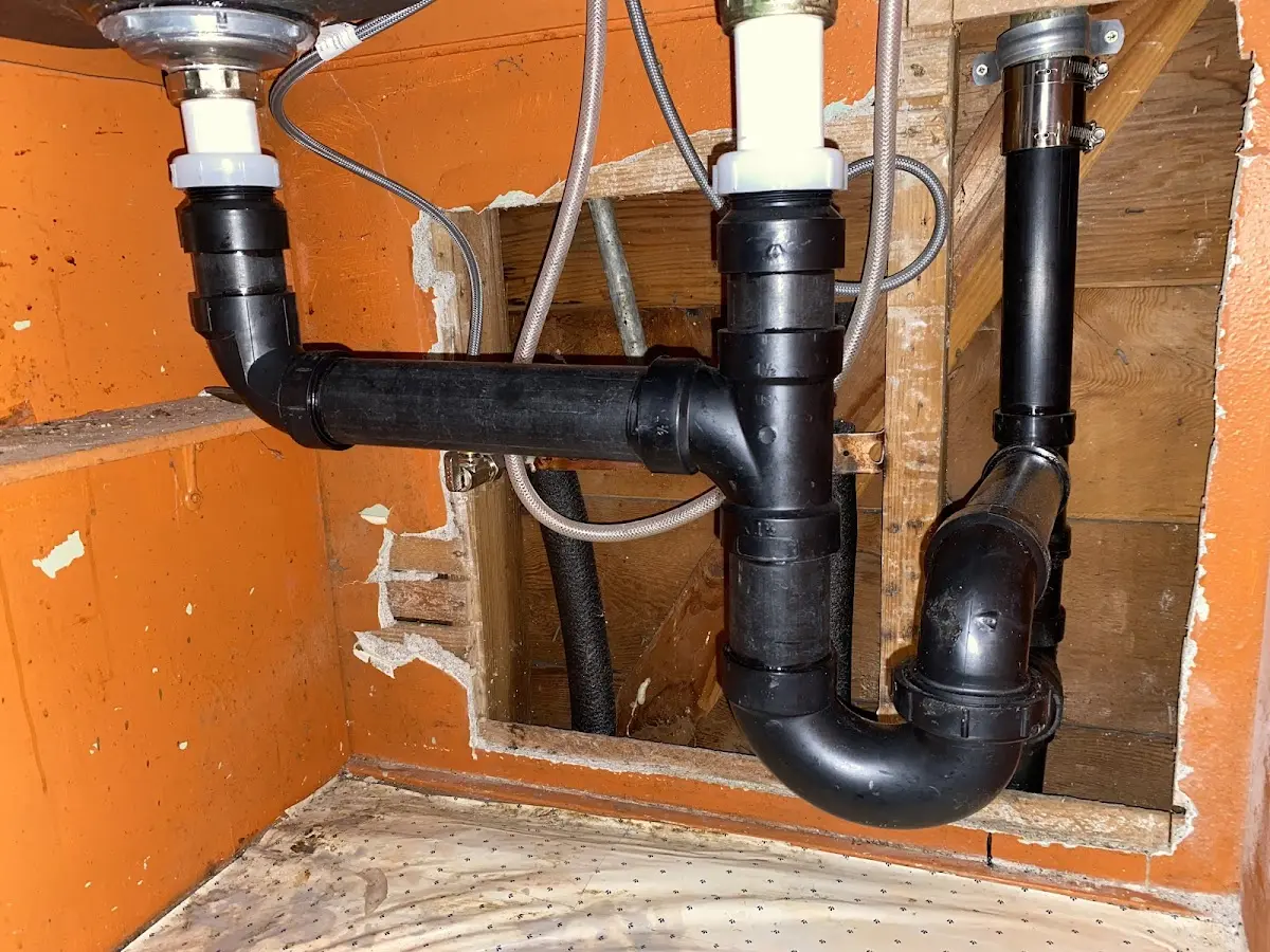 Professional Repiping Services equipment and tools on the job in Newton